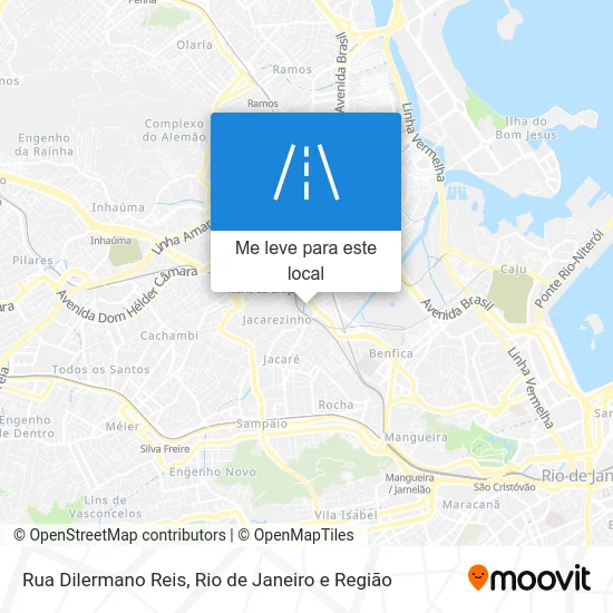 Rua Dilermano Reis mapa