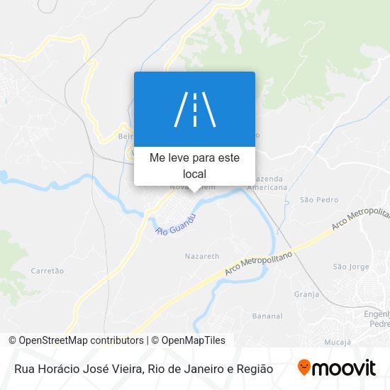 Rua Horácio José Vieira mapa