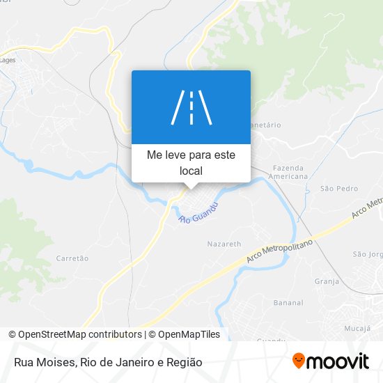 Rua Moises mapa