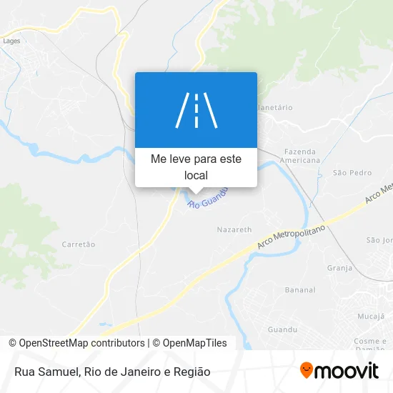 Rua Samuel mapa