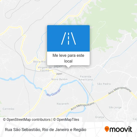 Rua São Sebastião mapa