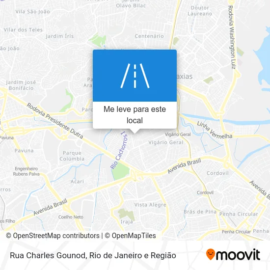 Rua Charles Gounod mapa