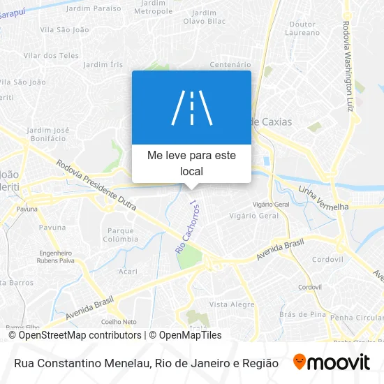 Rua Constantino Menelau mapa