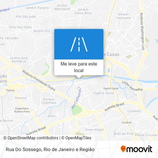 Rua Do Sossego mapa