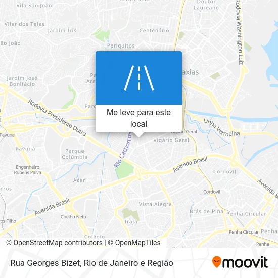 Rua Georges Bizet mapa