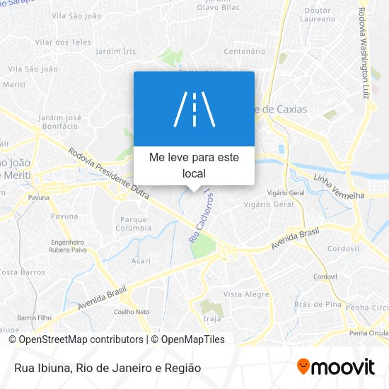 Rua Ibiuna mapa