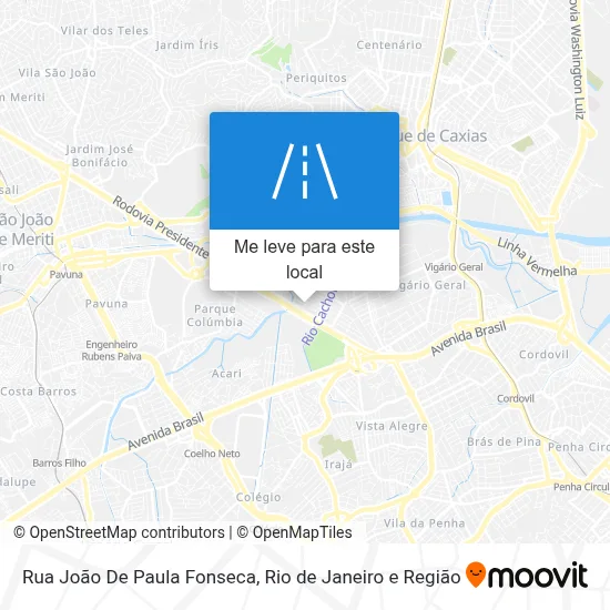 Rua João De Paula Fonseca mapa
