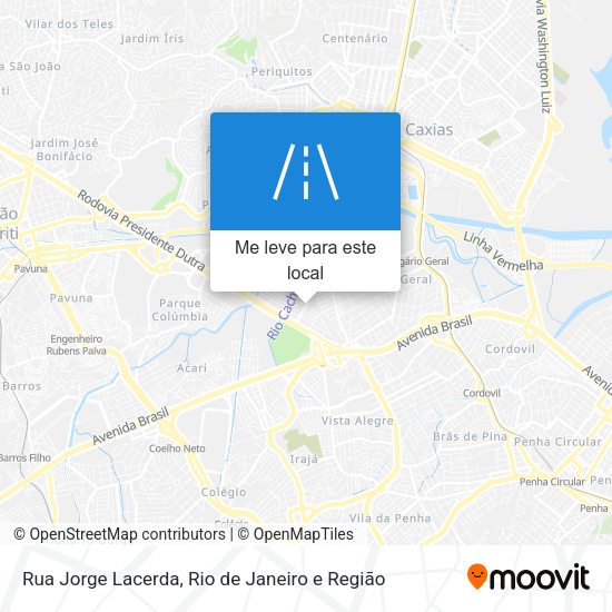 Rua Jorge Lacerda mapa