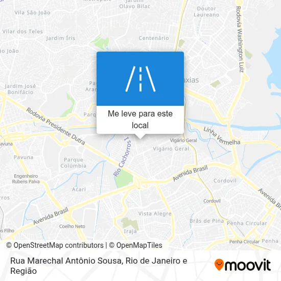 Rua Marechal Antônio Sousa mapa