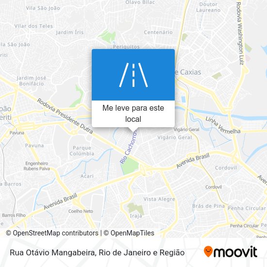 Rua Otávio Mangabeira mapa
