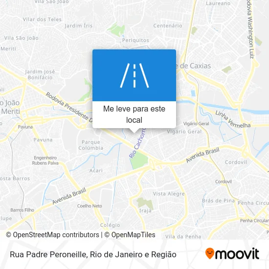 Rua Padre Peroneille mapa