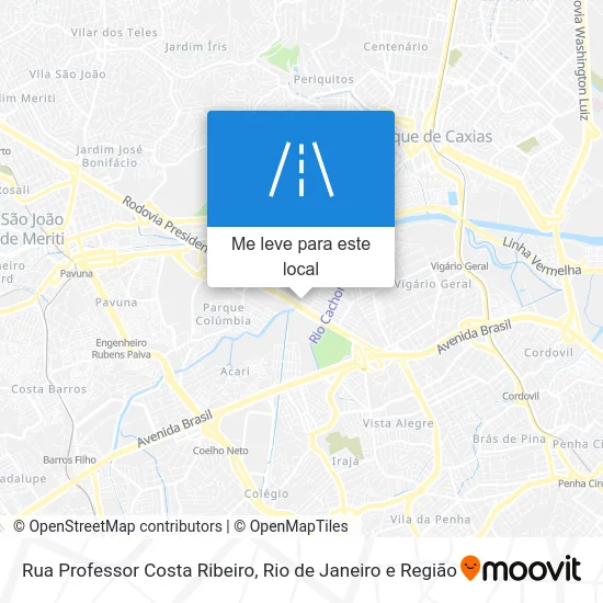 Rua Professor Costa Ribeiro mapa