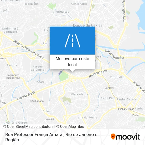 Rua Professor França Amaral mapa