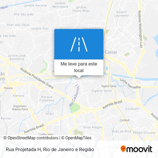 Rua Projetada H mapa