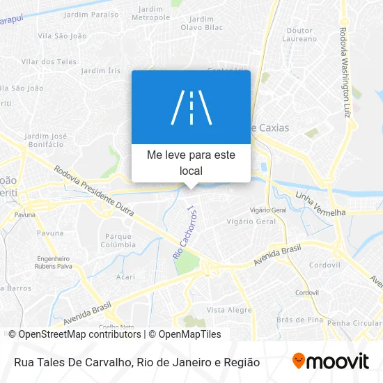 Rua Tales De Carvalho mapa