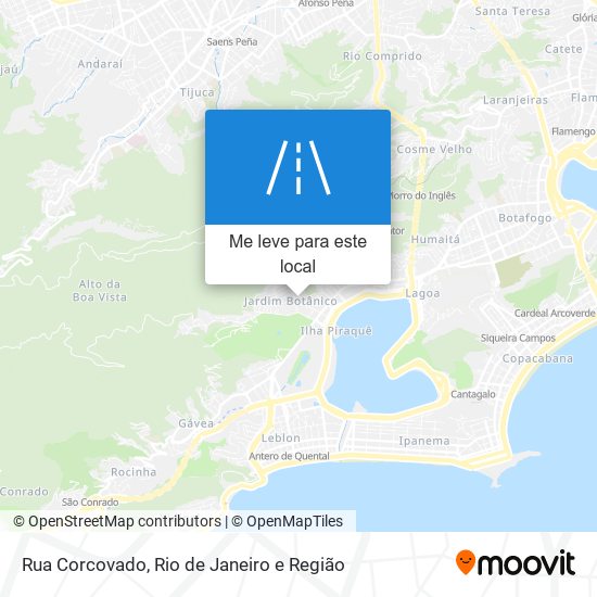 Rua Corcovado mapa