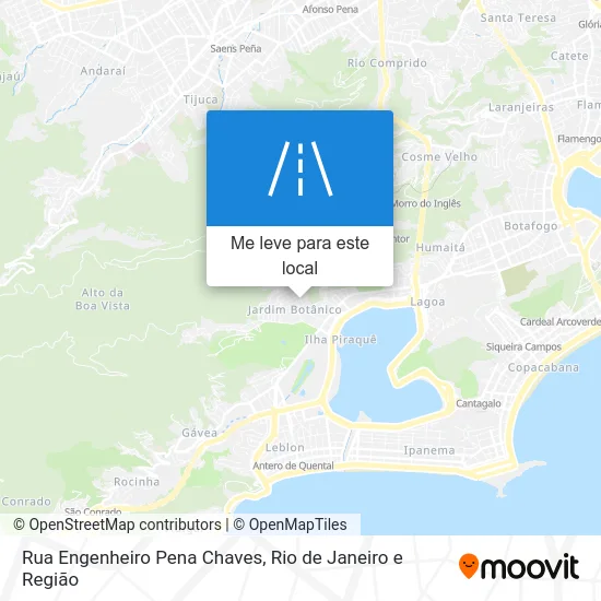 Rua Engenheiro Pena Chaves mapa