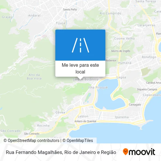 Rua Fernando Magalhães mapa
