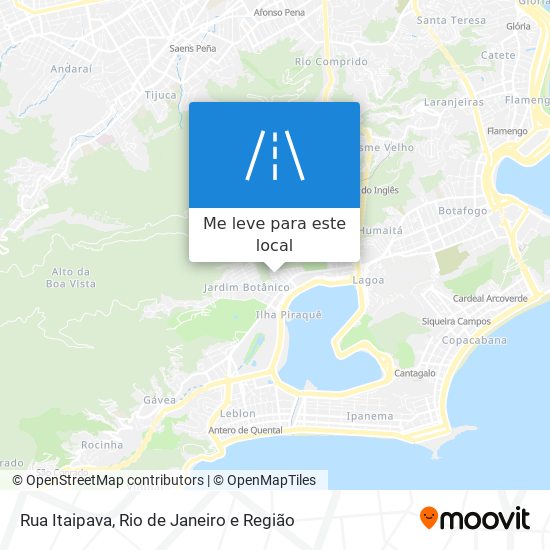 Rua Itaipava mapa