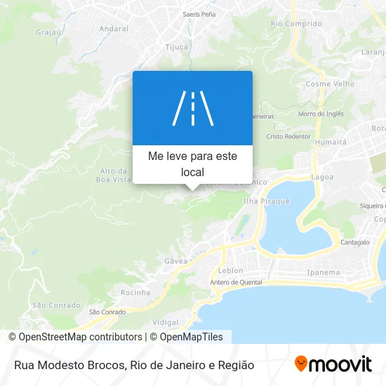 Rua Modesto Brocos mapa