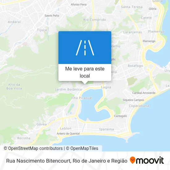 Rua Nascimento Bitencourt mapa