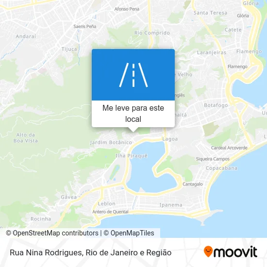 Rua Nina Rodrigues mapa