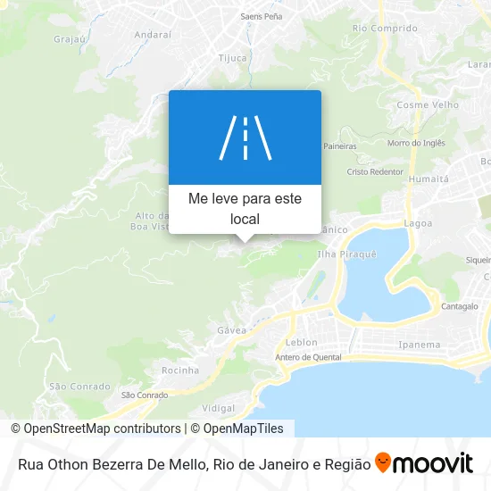 Rua Othon Bezerra De Mello mapa
