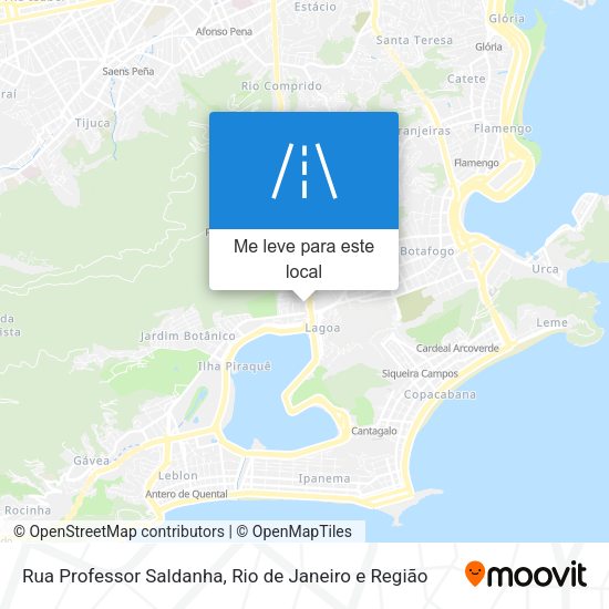 Rua Professor Saldanha mapa
