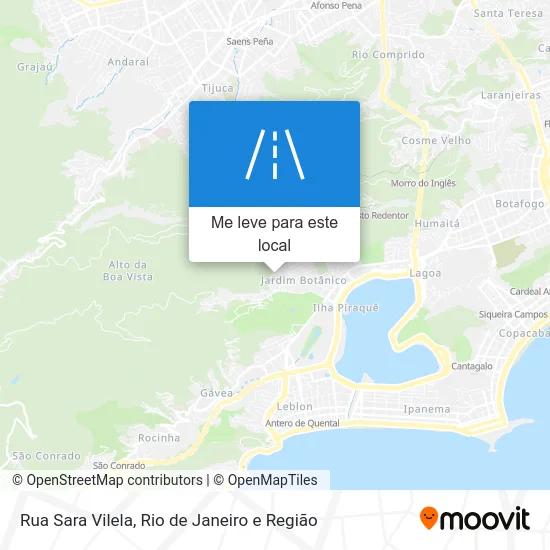 Rua Sara Vilela mapa