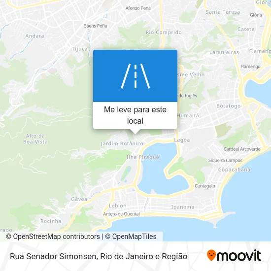 Rua Senador Simonsen mapa