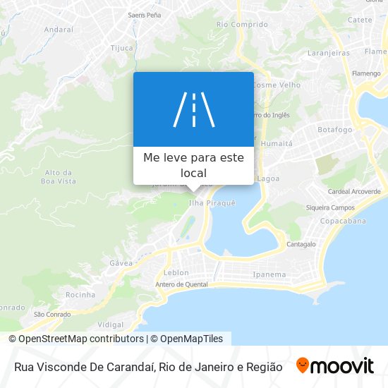 Rua Visconde De Carandaí mapa