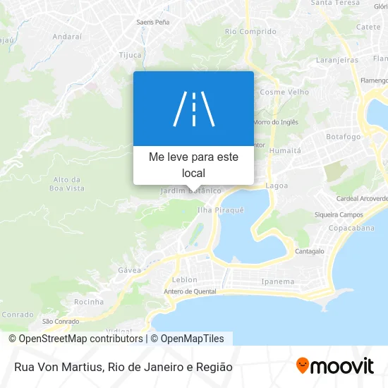 Rua Von Martius mapa