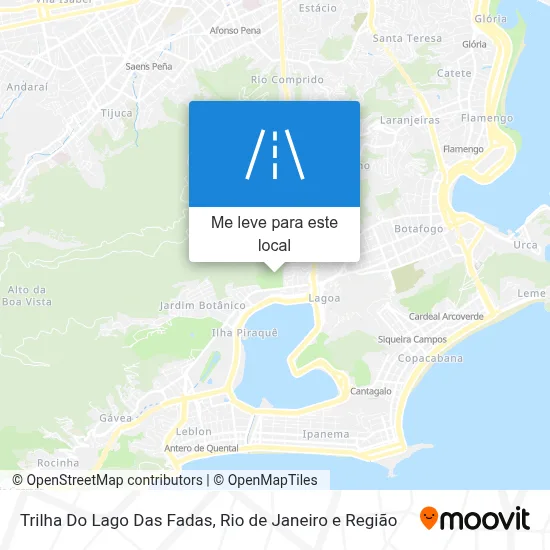 Trilha Do Lago Das Fadas mapa