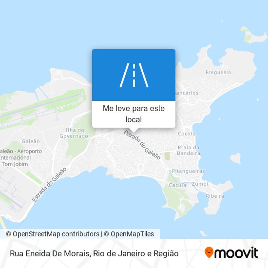 Rua Eneida De Morais mapa