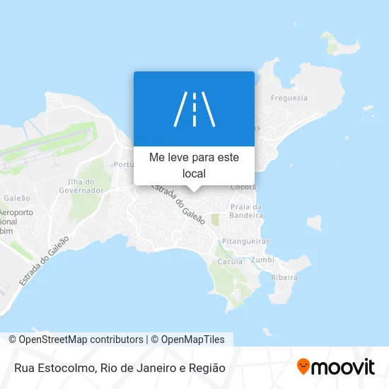 Rua Estocolmo mapa
