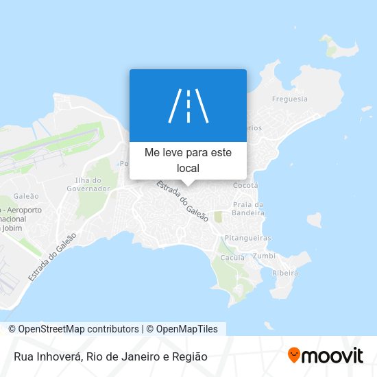 Rua Inhoverá mapa