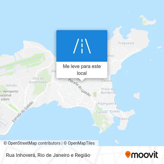 Rua Inhoverá mapa