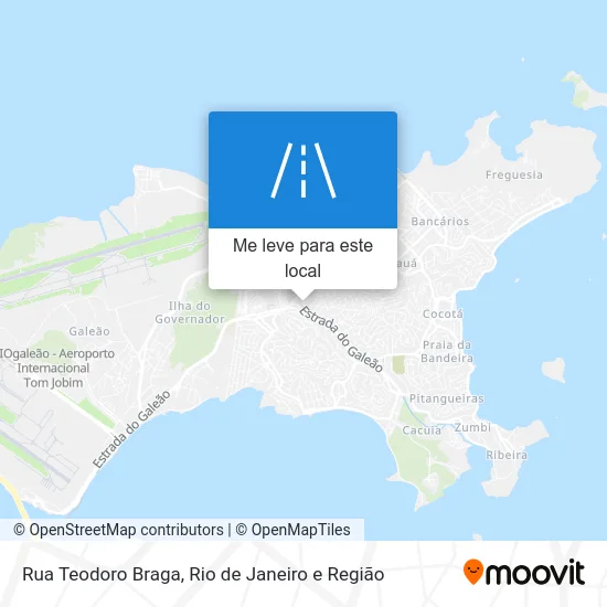Rua Teodoro Braga mapa