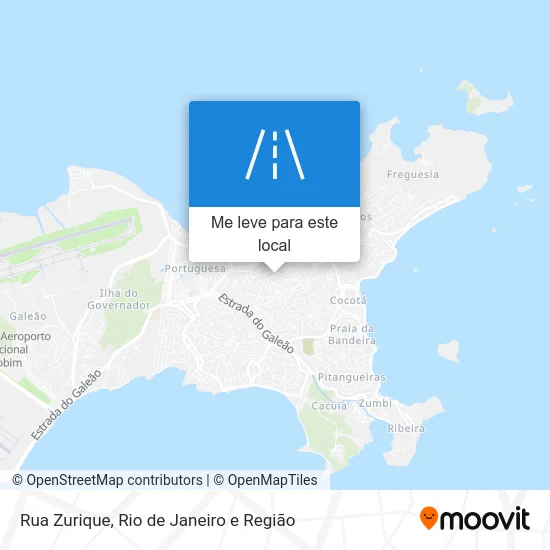 Rua Zurique mapa