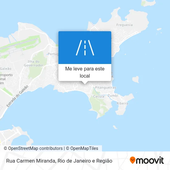 Rua Carmen Miranda mapa