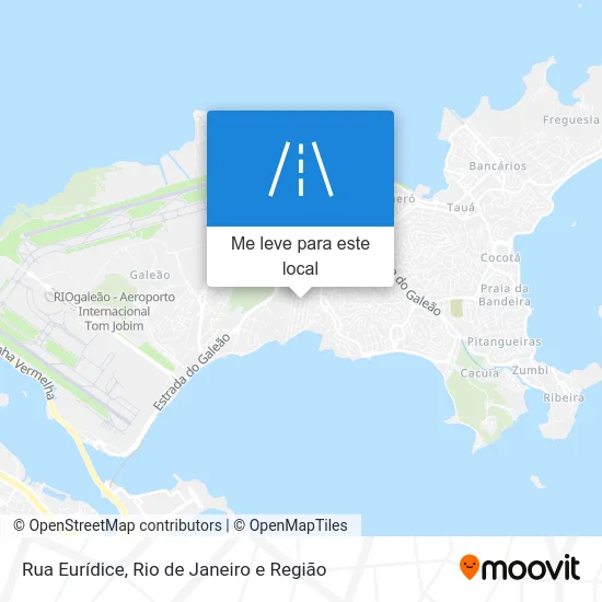 Rua Eurídice mapa