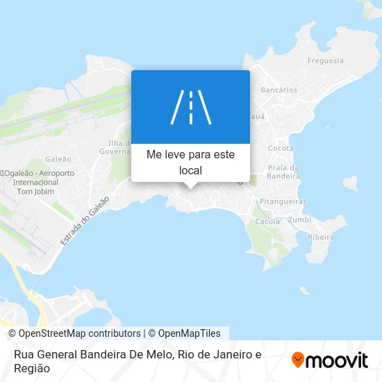 Rua General Bandeira De Melo mapa