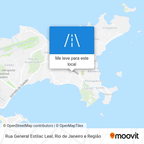 Rua General Estilac Leal mapa