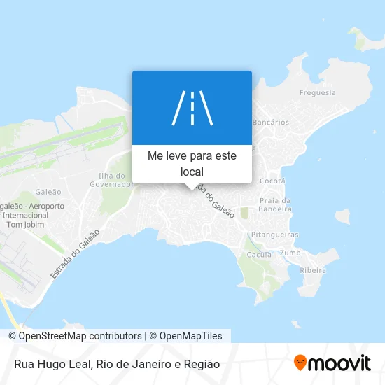 Rua Hugo Leal mapa