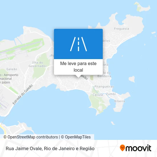Rua Jaime Ovale mapa