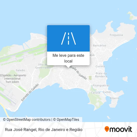 Rua José Rangel mapa