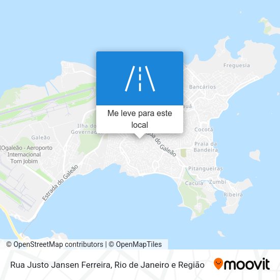 Rua Justo Jansen Ferreira mapa
