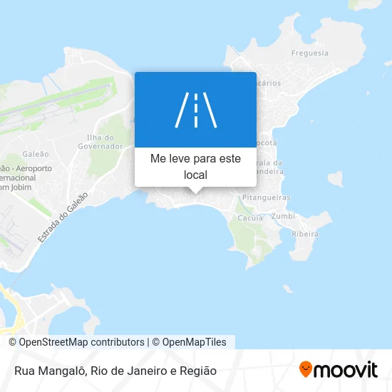 Rua Mangalô mapa