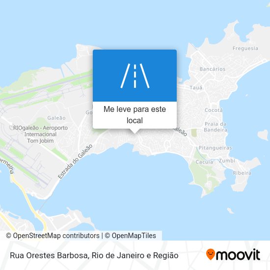 Rua Orestes Barbosa mapa