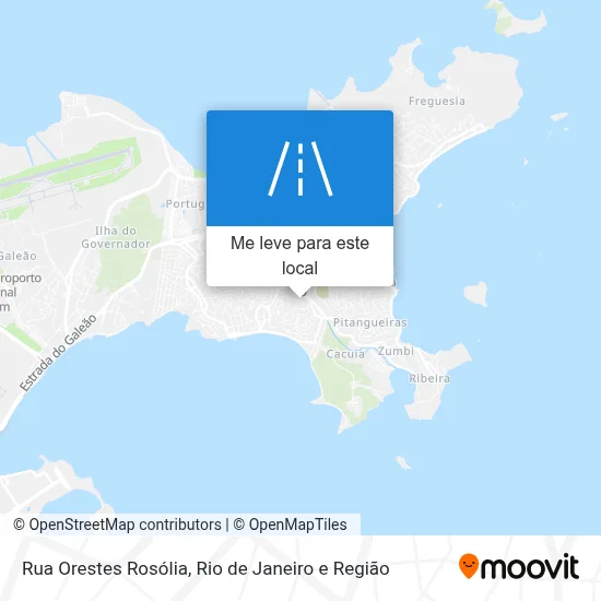 Rua Orestes Rosólia mapa
